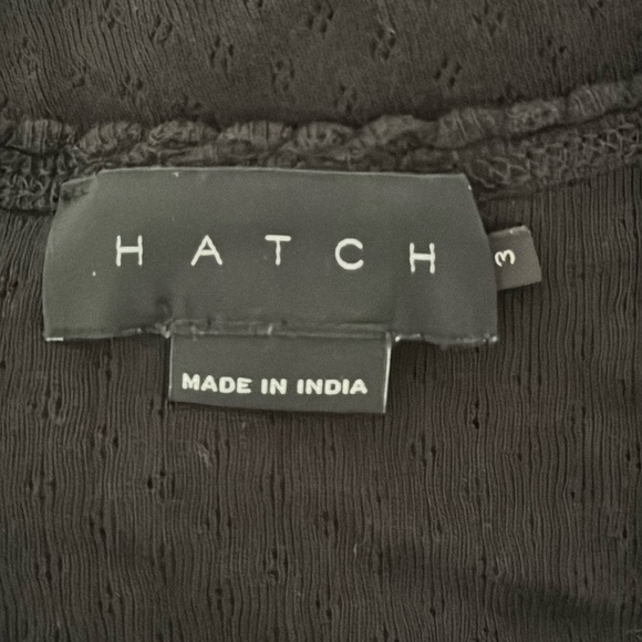 HATCH | Pointelle Nightgown in Black - Picture 2 of 4